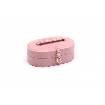 Collection box  (Pink/Brown,  PP/Suede/Suede)